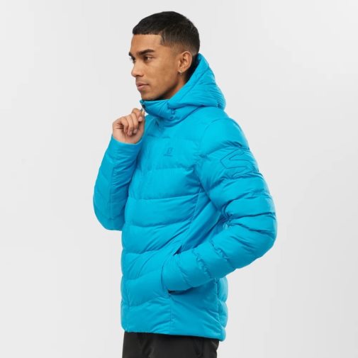 Turquoise Salomon Essential Xwarm Men's Insulated Jackets | IE LU4890